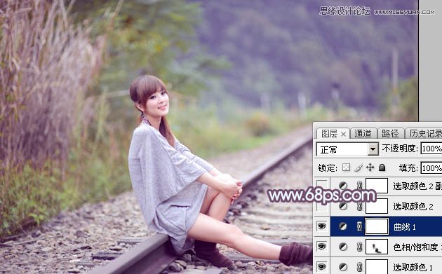 PS調(diào)出外景果子照片朦朧光效