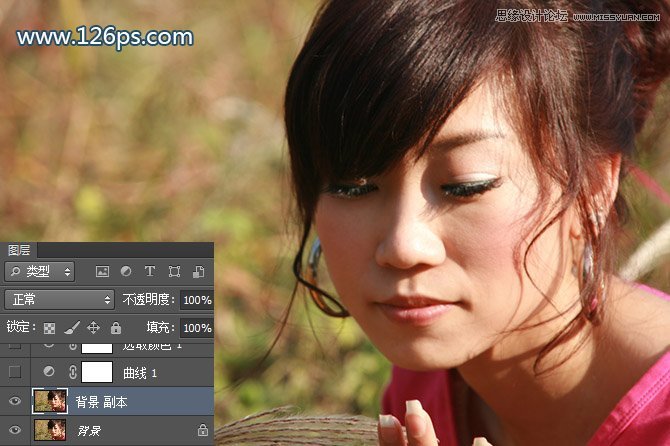 PS制作美女照片唯美的藍(lán)色效果