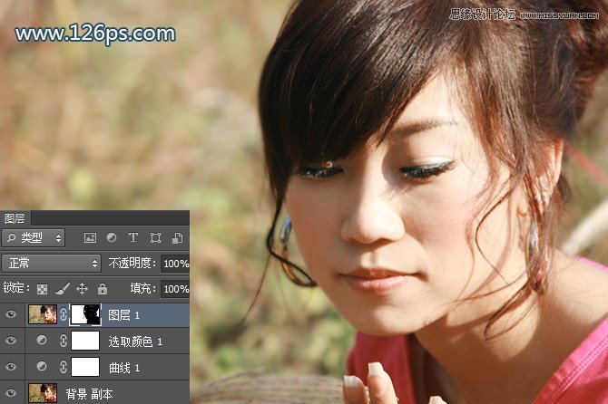 PS制作美女照片唯美的藍(lán)色效果