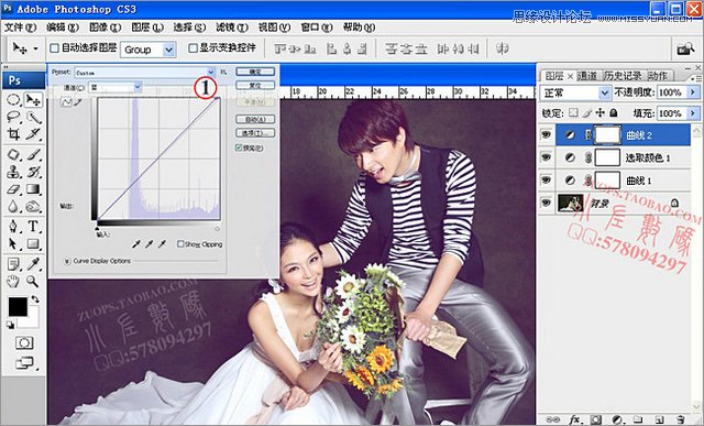 PS隨心所欲給婚紗照片換背景
