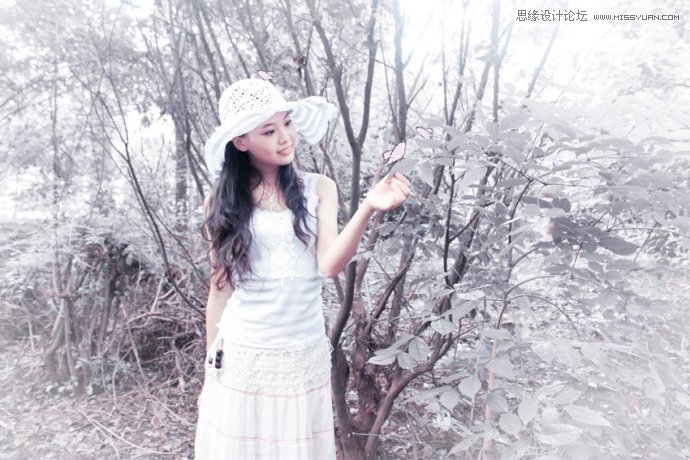 PS調(diào)出外景美女唯美柔色調(diào)