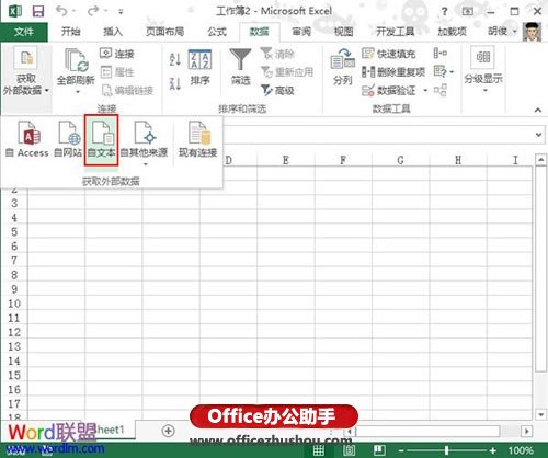 文本數(shù)據(jù)導(dǎo)入excel 外部文本數(shù)據(jù)導(dǎo)入Excel 2013的方法