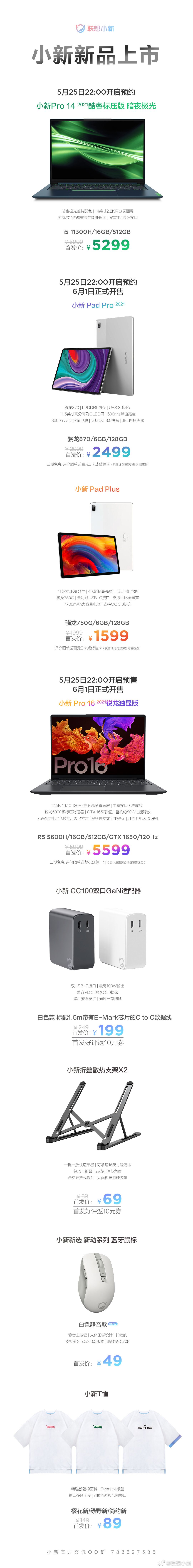 一圖看懂聯(lián)想小新系列新品