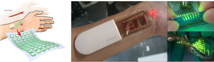 三星展示可拉伸的 OLED 皮膚貼片:可用作健身監(jiān)測(cè)器