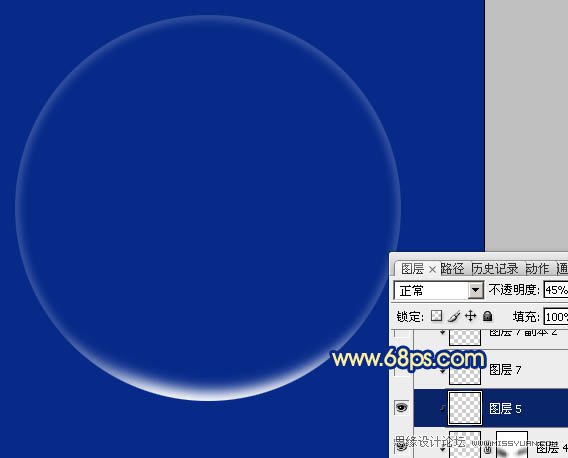 PS繪制漂亮的透明泡泡教程