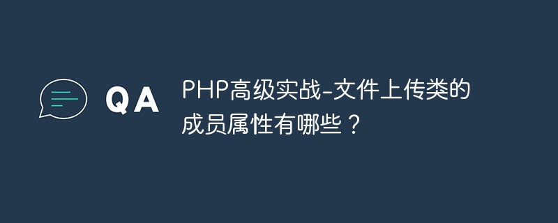 PHP高級實戰(zhàn)-文件上傳類的成員屬性有哪些？
