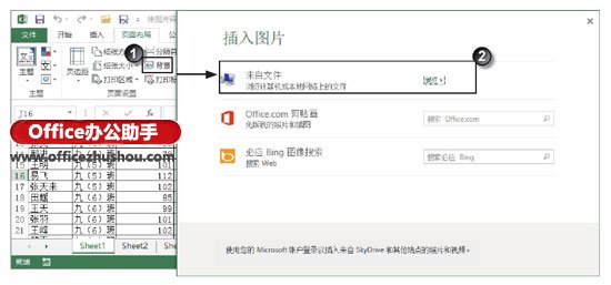 excel工作表打印區(qū)域 在Excel工作表的數(shù)據(jù)區(qū)域顯示背景圖片的方法