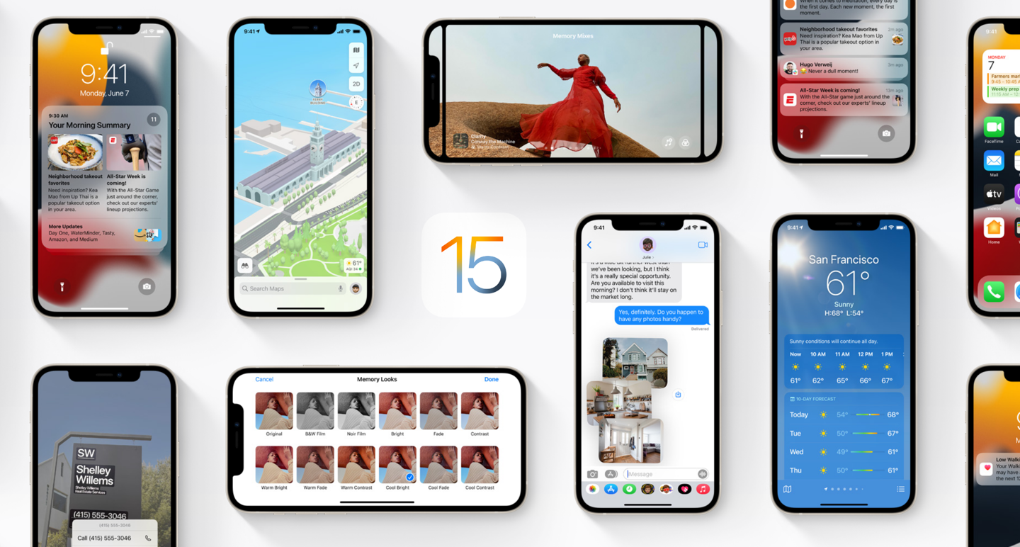 蘋果中國官網(wǎng)上線 iOS 15 預(yù)覽版中文更新內(nèi)容大全：更有聊，更專注。