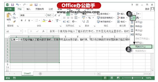 excel命名單元格區(qū)域 將超長文本放置到Excel單元格區(qū)域的操作方法