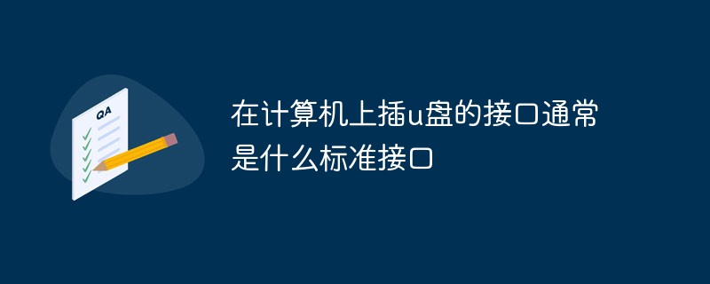 在計(jì)算機(jī)上插u盤的接口通常是什么標(biāo)準(zhǔn)接口