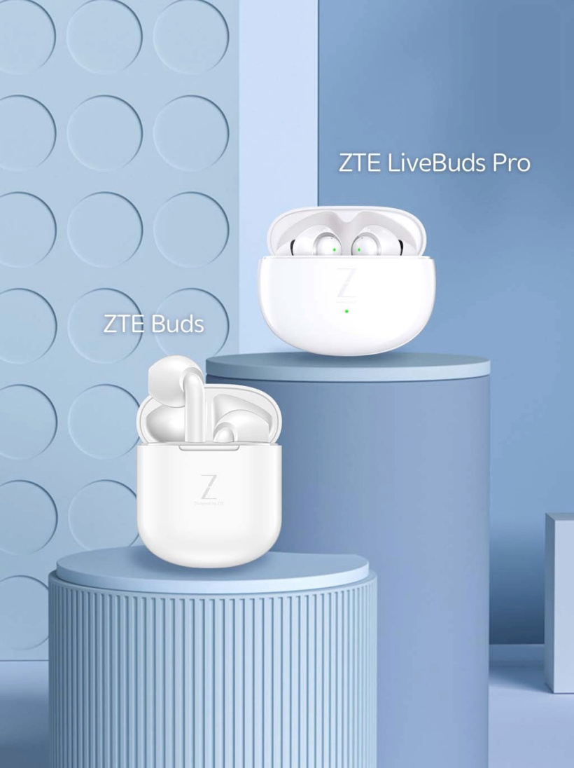 中興 ZTE LiveBuds Pro/ZTE Buds 兩款耳機(jī)將隨 Axon30 手機(jī)發(fā)布