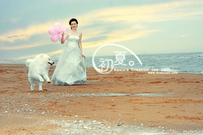 用PS完美修復(fù)偏灰的海邊婚片教程