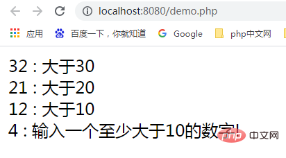PHP使用三元運(yùn)算符測(cè)試數(shù)字是否大于指定數(shù)【附實(shí)例】