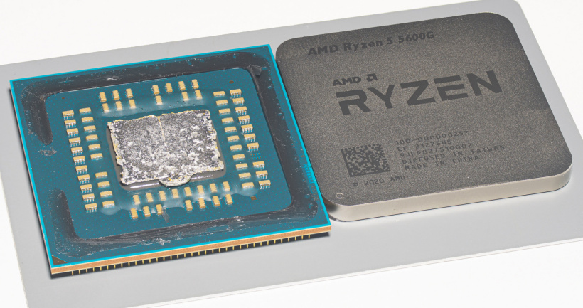 AMD 銳龍 R5-5600G APU 開蓋核心照曝光：180 mm&#178;，釬焊導(dǎo)熱