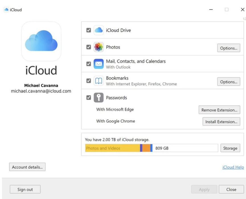 蘋果 iCloud Win11/Win10 桌面版 12.5 正式版發(fā)布:支持全新鑰匙鏈密碼管理器