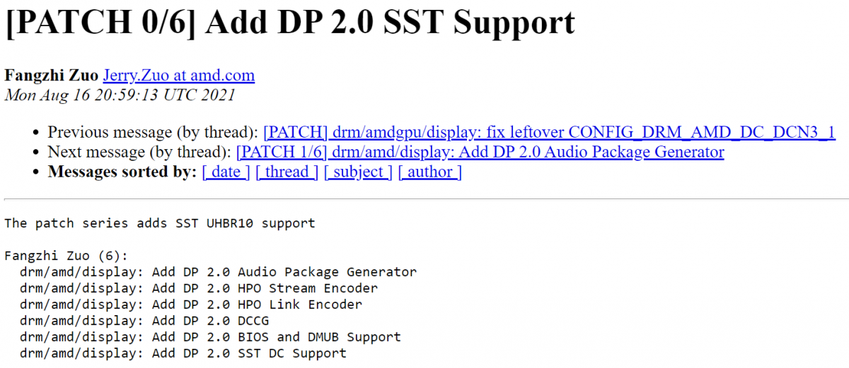 AMD RDNA3 顯卡有望支持 DisplayPort 2.0 接口