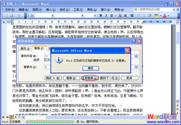 Word查找替換功能 Word2003中查找替換功能 最全面完美的使用大全