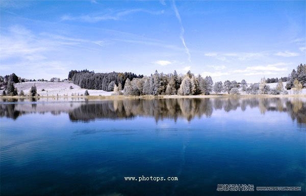 PS調(diào)出風(fēng)景照片漂亮的藍(lán)調(diào)紅外線效果