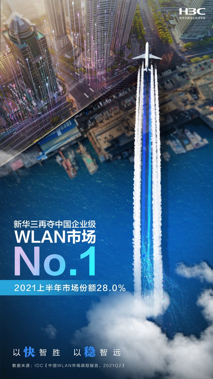 實力領航，新華三穩(wěn)步領跑中國企業(yè)級WLAN市場