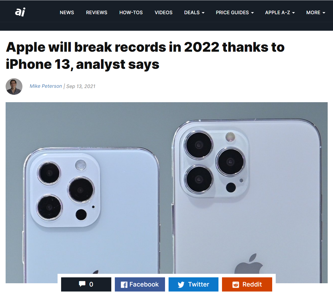 摩根大通:iPhone 13/Pro 系列和新款 iPhone SE 將推動蘋果業(yè)績明年再破紀(jì)錄