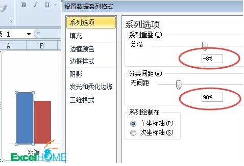 excel圖表堆積柱形圖 Excel圖表技巧：制作帶漲跌箭頭的柱形圖的方法