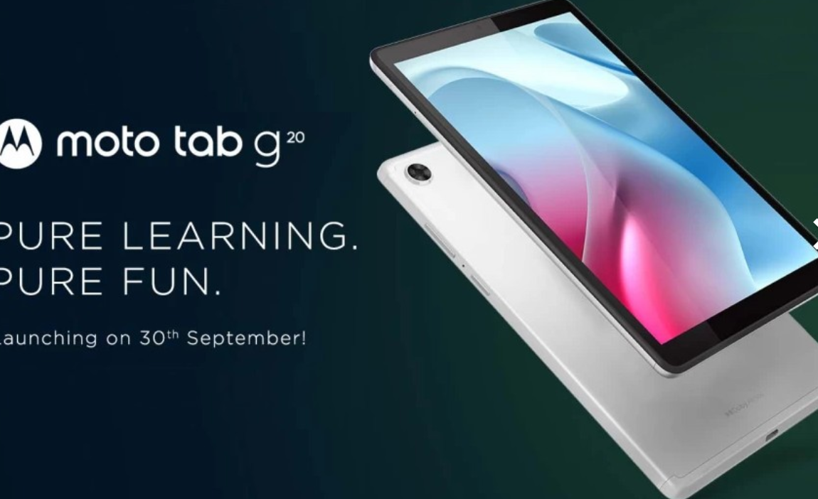 摩托羅拉 Moto Tab G20 平板下周在印度推出，主要面向?qū)W生群體