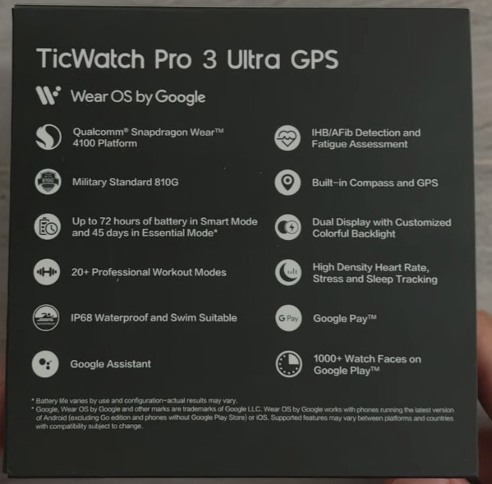 TicWatch Pro 3 Ultra 智能手表曝光：軍規(guī)認證，搭載驍龍 Wear 4100 芯片