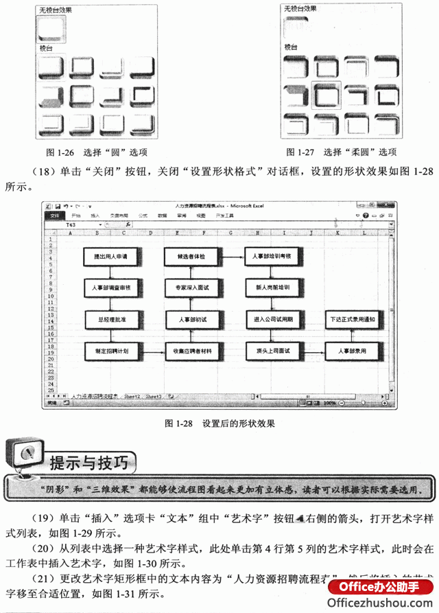 excel人力資源管理流程 圖文詳解如何利用Excel 2010制作人力資源招聘流程表