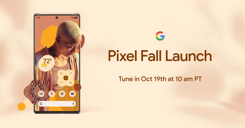 谷歌 Pixel 6 系列手機發(fā)布會定檔，10 月 20 日見