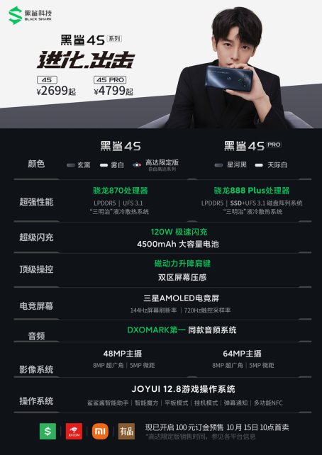 進化出擊！旗艦級游戲手機新品黑鯊4S系列正式發(fā)布