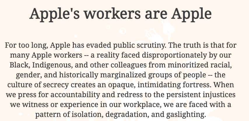蘋果員工建立網(wǎng)站“AppleToo”揭露公司性騷擾和歧視事件