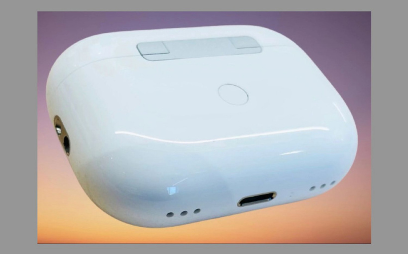 蘋果 AirPods Pro 2 實拍圖曝光：充電盒新增揚聲器開孔、掛繩孔