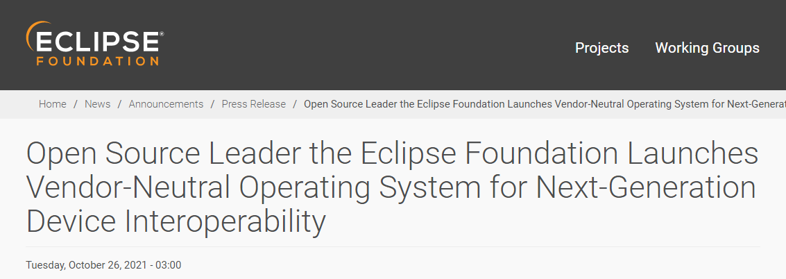 Eclipse 基金會(huì)推出基于開(kāi)源鴻蒙 OpenHarmony 的操作系統(tǒng) Oniro