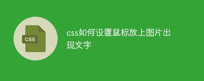css如何設(shè)置鼠標(biāo)放上圖片出現(xiàn)文字