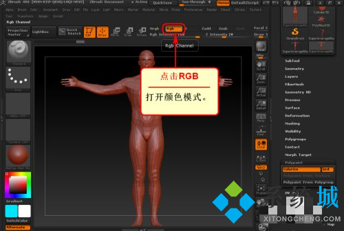 zbrush怎么上色 zbrush模型上色步驟介紹