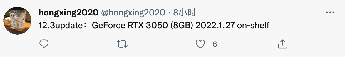 8GB“大顯存”，消息稱英偉達(dá) RTX 3050 將于 1 月 27 日上市