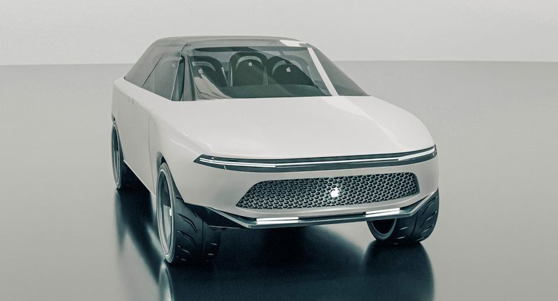 基于蘋果汽車專利，第三方設(shè)計(jì)師打造“Apple Car”3D 渲染圖：雙門 SUV 車型，搭載發(fā)光 Logo