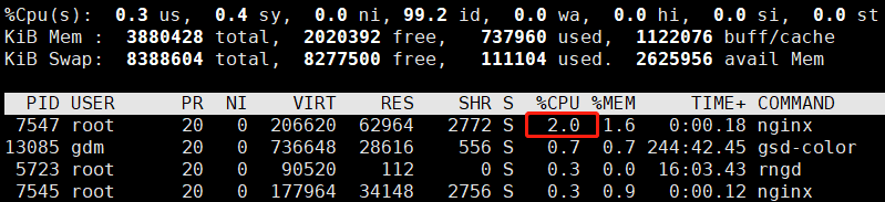 Linux下CPU使用率過高的排查方法