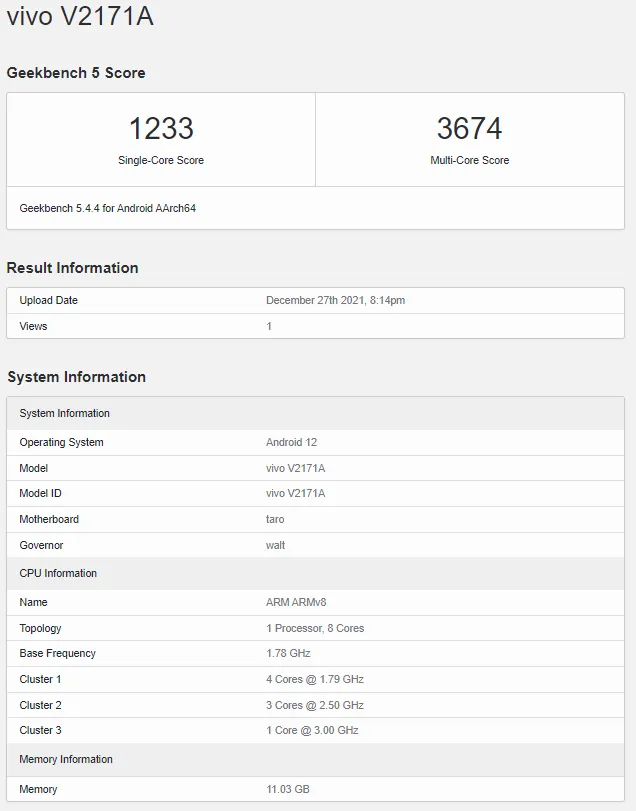 發(fā)布在即，iQOO 9 現(xiàn)身 Geekbench：驍龍 8 Gen 1+12GB 內(nèi)存