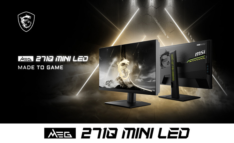 微星發(fā)布世界首款 27 英寸 2K 300Hz mini LED 顯示器