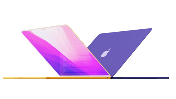 史無前例的設(shè)計(jì)！新款MacBook Air外形配置大曝光：白色劉海、8款顏色