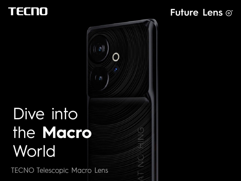傳音 Tecno 推出全球首款用于智能手機(jī)的伸縮微距鏡頭，支持 5 倍光學(xué)變焦
