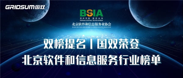 新年捷報，雙榜題名 | 國雙榮登2021北京軟件和信息服務(wù)業(yè)年度榜單
