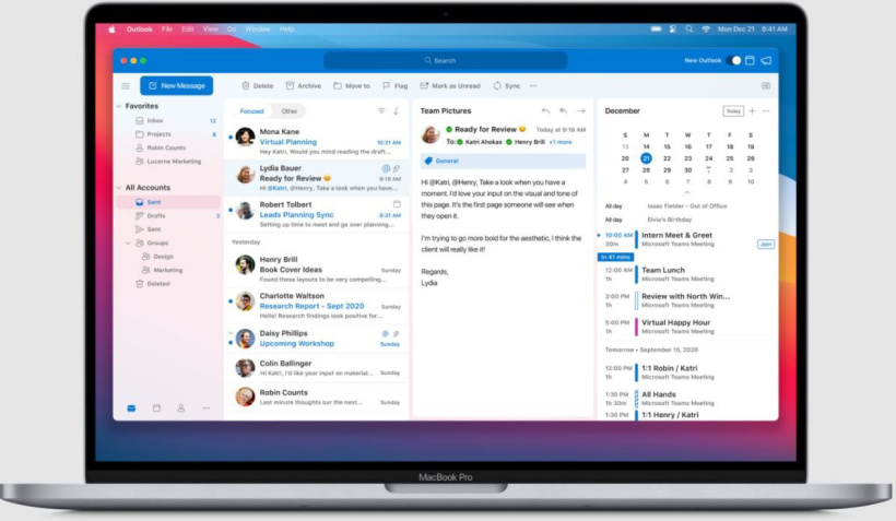 微軟宣布 2 月中旬推出全新設(shè)計(jì)的 Mac 版 Outlook 客戶端：UI 重新設(shè)計(jì)，性能大幅改進(jìn)