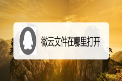 微云文件在哪里打開 電腦微云打開方式