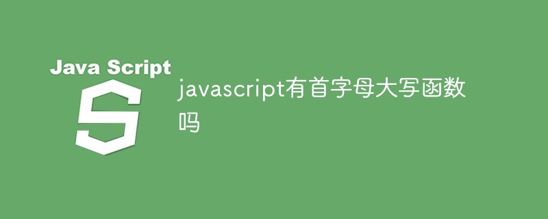 javascript有首字母大寫函數(shù)嗎