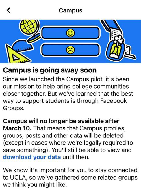 上線不到兩年!Facebook 宣布關(guān)閉校內(nèi)應(yīng)用 Campus