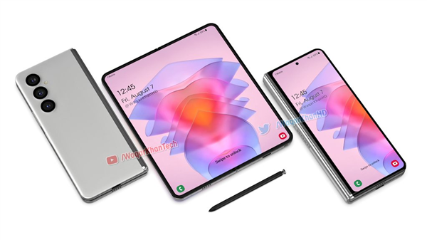 首款7.56英寸驍龍8真全面屏！三星Galaxy Z Fold4工業(yè)設(shè)計首曝光