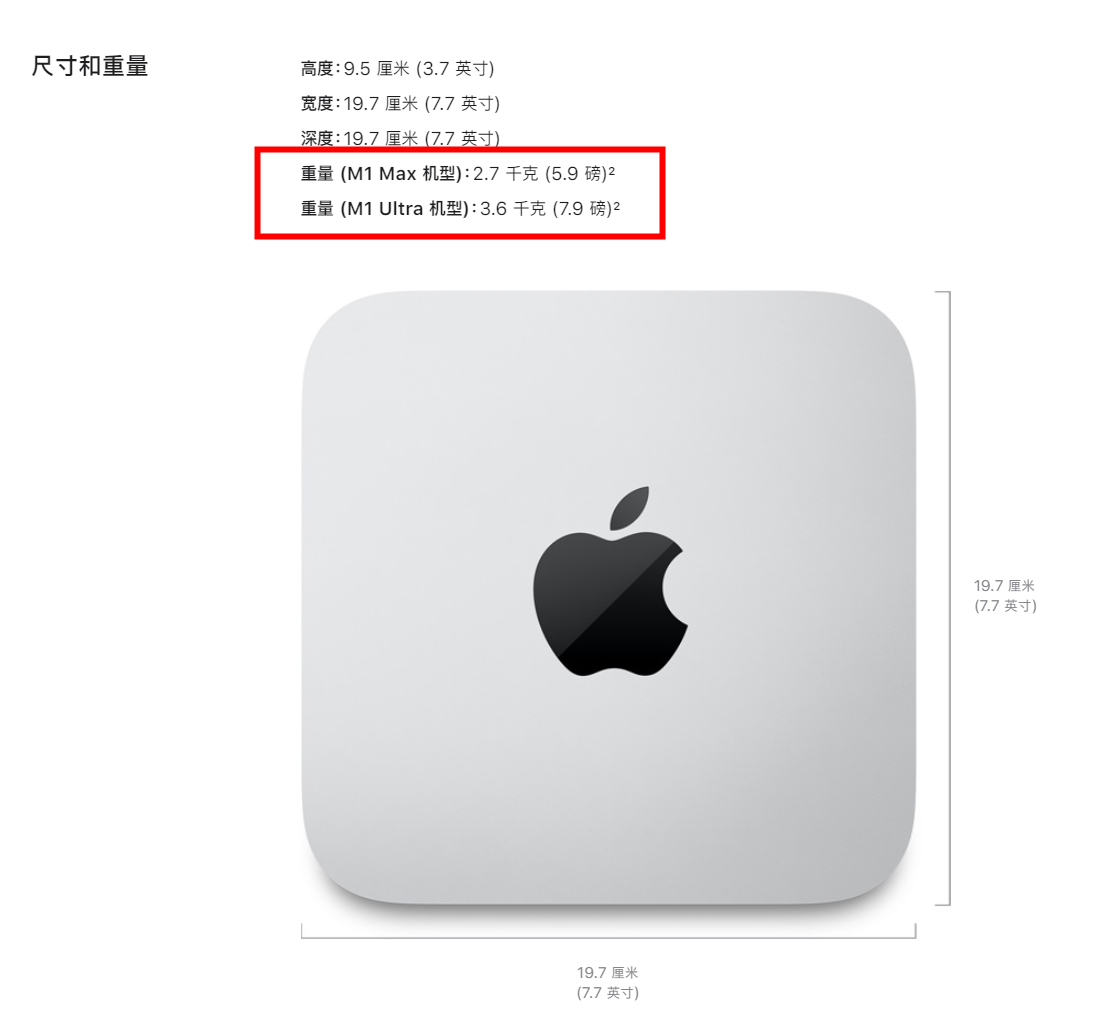 M1 Ultra 版蘋果 Mac Studio 比 M1 Max 版更重:散熱系統(tǒng)材質(zhì)不同