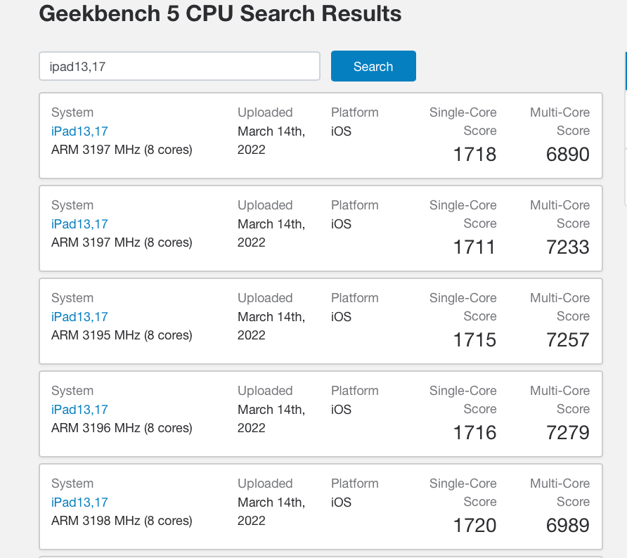 蘋果 iPad Air 5 跑分曝光：搭載滿血 M1 芯片，性能與 iPad Pro 基本相同